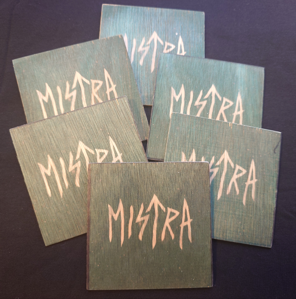 Mistra wooden coasters set of 6